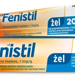 Dwa opakowania żelu Fenistil 20g. Lek na swędzenie, który działa dłużej czy dużej? Pomaga na ukąszenia i oparzenia.