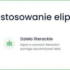 Zastosowanie elipsy: w mowie potocznej, dziełach literackich i jako łącznik akapitów. Elipsa to pominięcie słów, które można domyślić się z kontekstu.