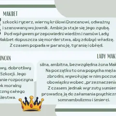 Makbet, szkocki rycerz, który przez ambicję i namowy Lady Makbet dopuszcza się morderstwa, ponosząc moralną odpowiedzialność za swoje czyny.