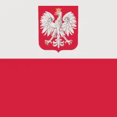 Flaga Polski z godłem. Biały orzeł na czerwonym tle. Symbol wolności i dumy, inspiracja do hymnu do miłości ojczyzny interpretacja.