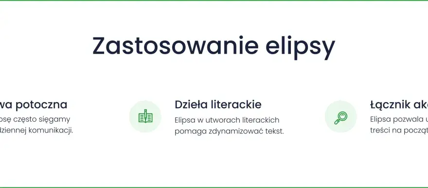 Elipsa w literaturze - definicja, rodzaje i funkcje
