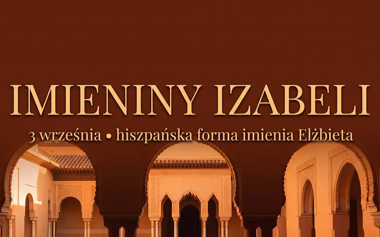 Imieniny Izabeli 3 września. Hiszpańska forma imienia Elżbieta, widok na dziedziniec z arkadami.