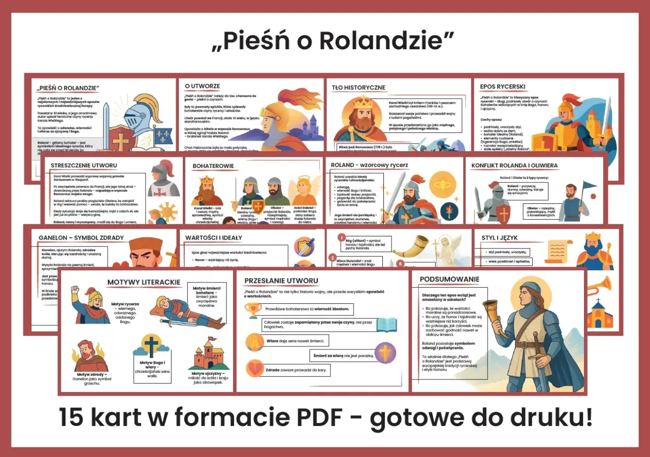 Pieśń o Rolandzie" - streszczenie, bohaterowie, motywy i przesłanie eposu rycerskiego.