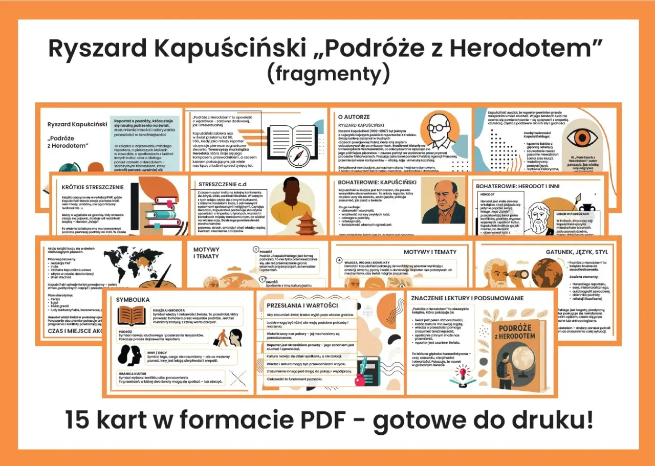 Podróże z Herodotem" Ryszarda Kapuścińskiego: streszczenie, motywy, symbole i przesłania. Odkryj świat reportera i jego inspiracje.