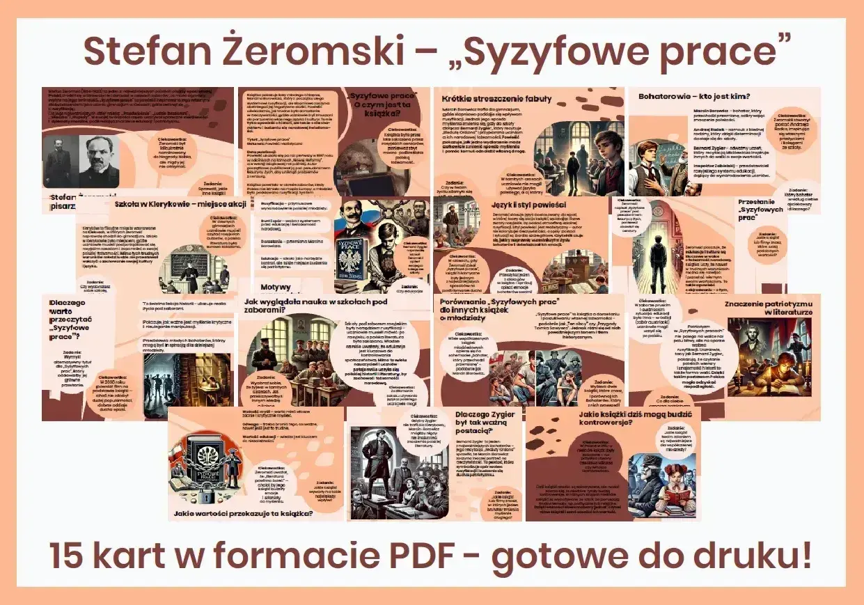 Stefan Żeromski – „Syzyfowe prace" – streszczenie szczegółowe. Analiza postaci, motywów i języka. Jak wyglądała nauka pod zaborami?
