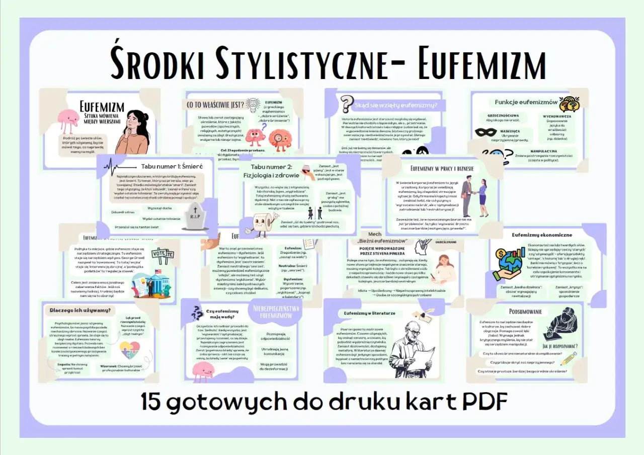 Eufemizm co to? Sztuka mówienia między wierszami, by złagodzić przekaz. Złagodzenie, maskowanie, a czasem manipulacja.
