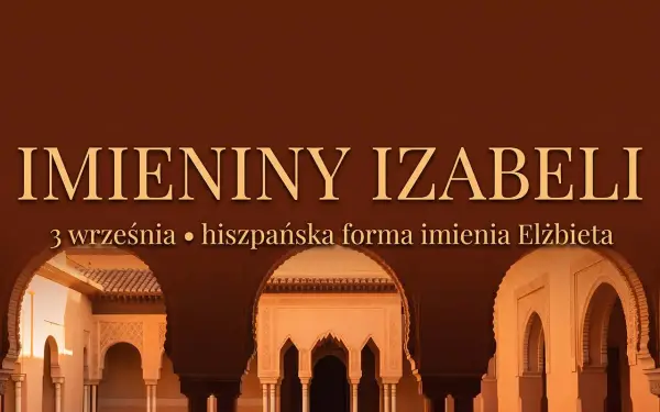 Imieniny Izabeli 3 września. Hiszpańska forma imienia Elżbieta, widok na dziedziniec z arkadami.